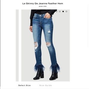 Frame feather jeans